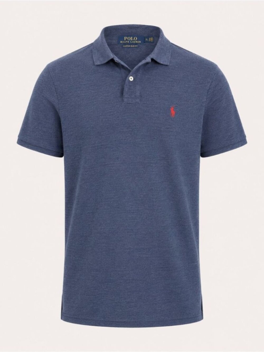 Polo Ralph Lauren Custom Slim Fit Polo Shirt Blue XL Classic Casual Golf
